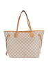 Neverfull MM, &pound;750, Handbags, White, Canvas, Front view